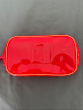 KAYALI Red Glossy Cosmetic Bag